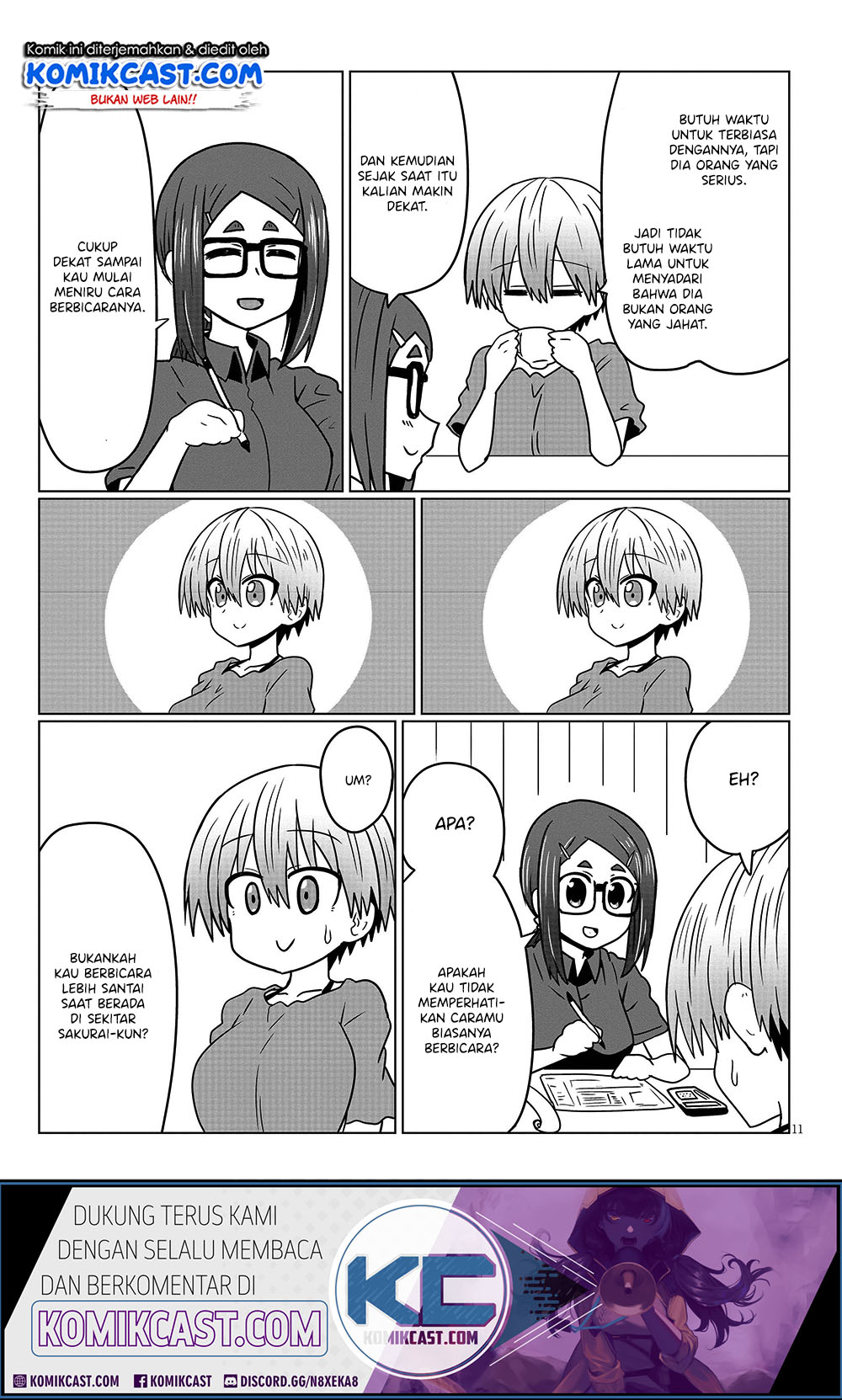 Uzaki-chan wa Asobitai! Chapter 30 Bahasa Indonesia